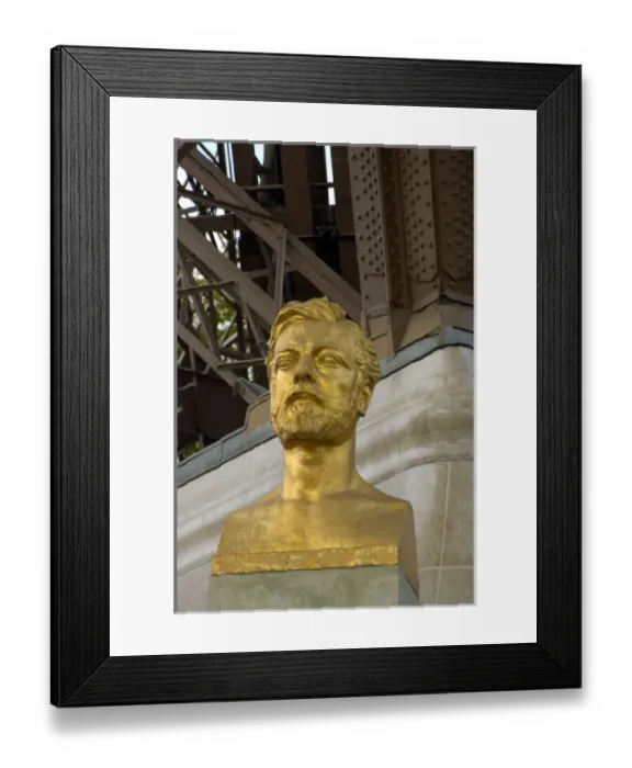 Framed Print : 03. France, Paris, statue of Eiffel under Eiffel Tower Framed Print : 03. France, Paris, statue of Eiffel under Eiffel Tower