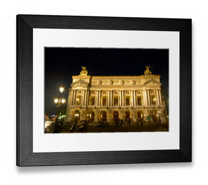 Framed Print : 03. France, Paris, Opera House at night Framed Print : 03. France, Paris, Opera House at night