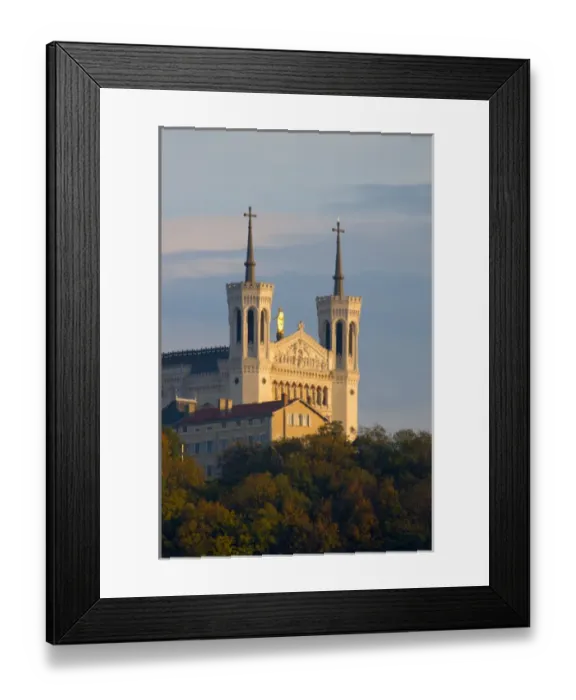 Framed Print : 03. France, Rhone-Alps, Lyon, view from Saone River of Basilique Notre-Dame de Fourviere Framed Print : 03. France, Rhone-Alps, Lyon, view from Saone River of Basilique Notre-Dame de Fourviere