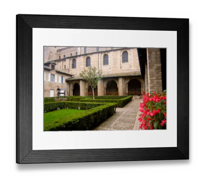 Framed Print : 03. France, Burgundy, Tournus, Abbaye de St-Philibert courtyard Framed Print : 03. France, Burgundy, Tournus, Abbaye de St-Philibert courtyard