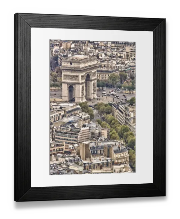 Framed Print : France, Paris, Arc de Triomphe, view from Eiffel Tower Framed Print : France, Paris, Arc de Triomphe, view from Eiffel Tower