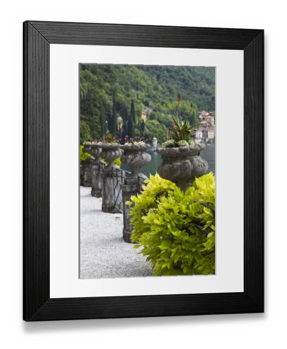 Framed Print : ITALY, Lecco Province, Varenna. Villa Monastero, gardens and lakefront Framed Print : ITALY, Lecco Province, Varenna. Villa Monastero, gardens and lakefront