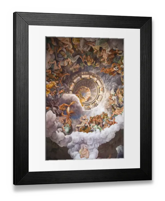 Framed Print : ITALY, Mantua Province, Mantua. Palazzo Te, Camera dei Giganti