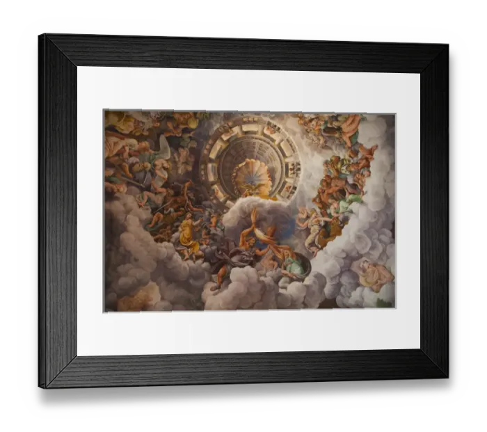 Framed Print : ITALY, Mantua Province, Mantua. Palazzo Te, Camera dei Giganti