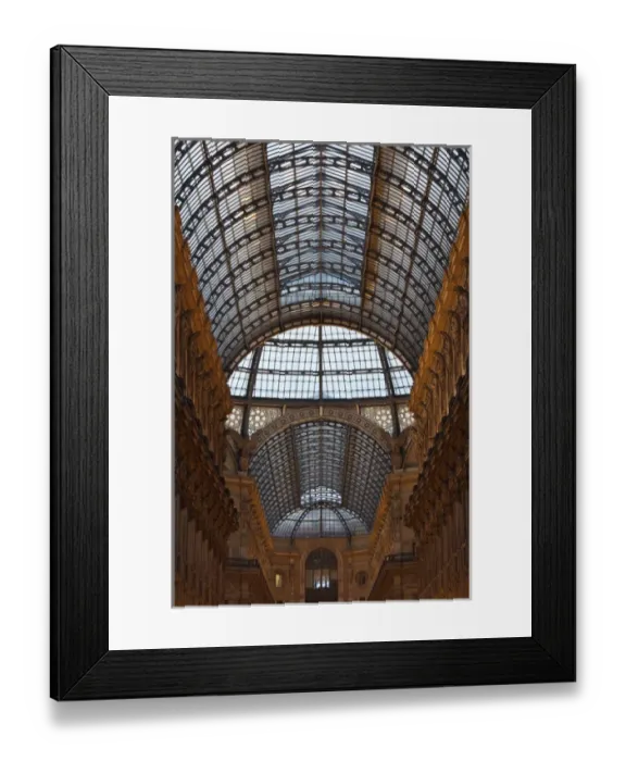 Framed Print : ITALY, Milan Province, Milan. Galleria Vittorio Emanuele II shopping arcade, interior Framed Print : ITALY, Milan Province, Milan. Galleria Vittorio Emanuele II shopping arcade, interior