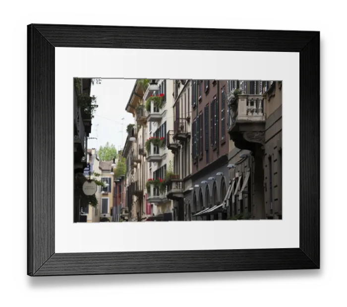 Framed Print : ITALY, Milan Province, Milan. Via Santo Spirito, Montenapoleone fashion designer area Framed Print : ITALY, Milan Province, Milan. Via Santo Spirito, Montenapoleone fashion designer area