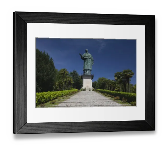 Framed Print : ITALY, Novara Province, Arona. Colosso di San Carlone, 35-meter-high statue of San Carlo Borromeo Framed Print : ITALY, Novara Province, Arona. Colosso di San Carlone, 35-meter-high statue of San Carlo Borromeo