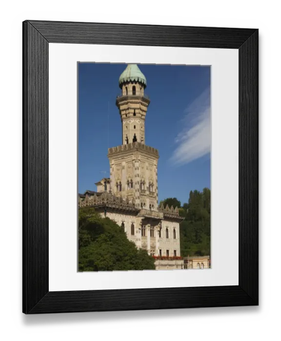 Framed Print : ITALY, Novara Province, Orta San Giulio. Hotel Villa Crespi Framed Print : ITALY, Novara Province, Orta San Giulio. Hotel Villa Crespi