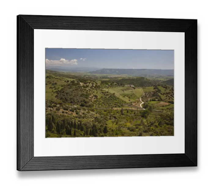 Framed Print : ITALY, Sardinia, Ales. Marmilla landscape Framed Print : ITALY, Sardinia, Ales. Marmilla landscape