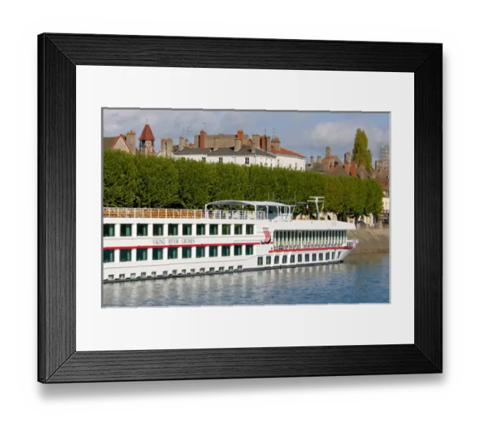 Framed Print : 03. France, Burgundy, Chalon-sur-Saone, Viking Burgundy river boat docked Framed Print : 03. France, Burgundy, Chalon-sur-Saone, Viking Burgundy river boat docked