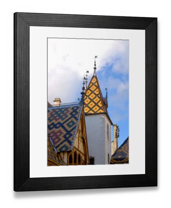 Framed Print : 03. France, Burgundy, Beaune, rooftops of Hotel-Dieu (Editorial Usage Only) Framed Print : 03. France, Burgundy, Beaune, rooftops of Hotel-Dieu (Editorial Usage Only)