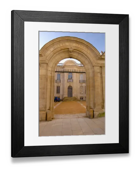 Framed Print : France, Burgundy, Macon, Academy of Macon, Hotel de Senece entrance Framed Print : France, Burgundy, Macon, Academy of Macon, Hotel de Senece entrance
