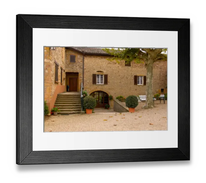 Framed Print : 03. France, Burgundy, Denice, Chateau de Cercy, courtyard (Editorial Usage Only)
