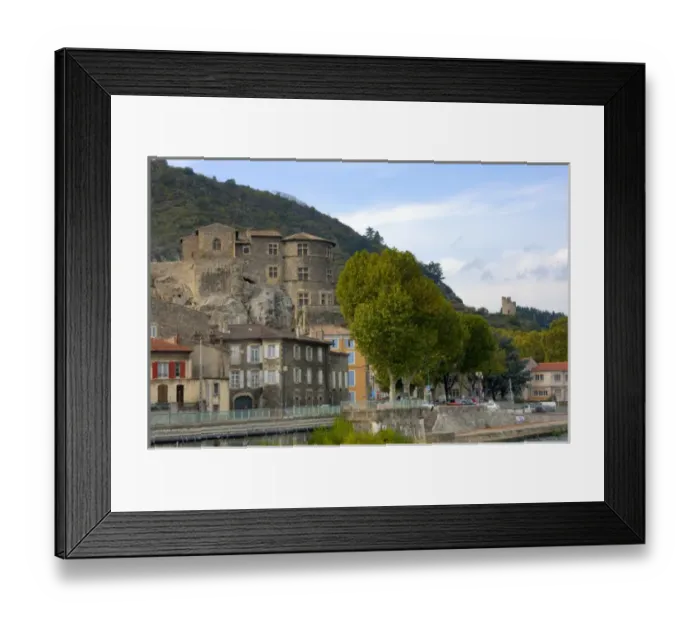 Framed Print : 03. France, Rhone-Alps, Tournon, view of town form Rhone River Framed Print : 03. France, Rhone-Alps, Tournon, view of town form Rhone River