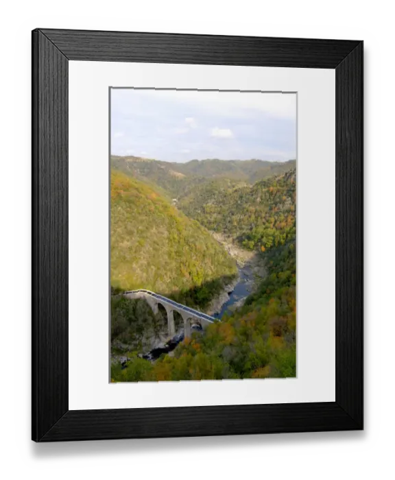 Framed Print : 03. France, aqueduct over Doux River, Ardeche Region Framed Print : 03. France, aqueduct over Doux River, Ardeche Region