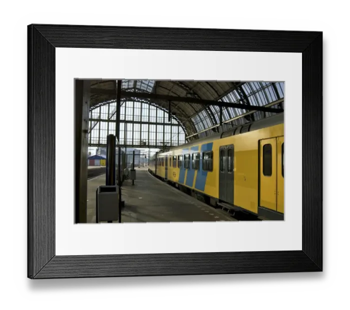 Framed Print : Europe, Netherlands, Holland, Amsterdam, Interior platform in the Centraal Station Framed Print : Europe, Netherlands, Holland, Amsterdam, Interior platform in the Centraal Station