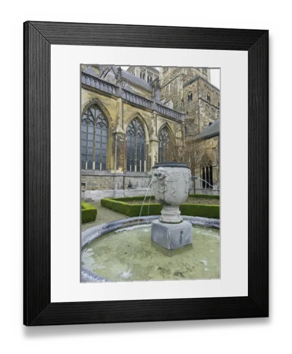 Framed Print : Europe, Limburg, Mstricht, Netherlands, St. Servatius Basilica, interior courtyard Framed Print : Europe, Limburg, Mstricht, Netherlands, St. Servatius Basilica, interior courtyard