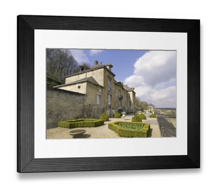 Framed Print : Europe, Netherlands, Limburg, Mstricht, Chateau Neercaane, terraced castle, UNESCO site Framed Print : Europe, Netherlands, Limburg, Mstricht, Chateau Neercaane, terraced castle, UNESCO site