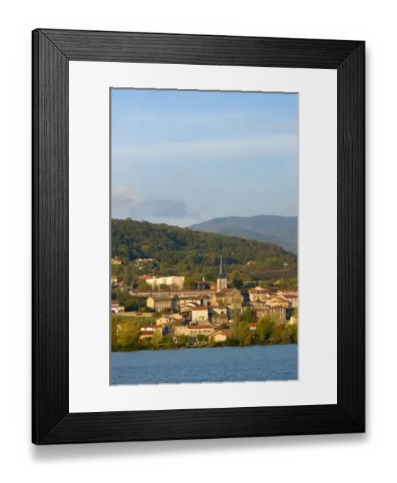 Framed Print : 03. France, Rhone River, town near Vienne Framed Print : 03. France, Rhone River, town near Vienne