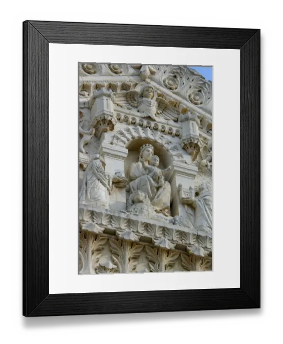 Framed Print : 03. France, Rhone-Alps, Lyon, Basilique Notre-Dame de Fourviere detail Framed Print : 03. France, Rhone-Alps, Lyon, Basilique Notre-Dame de Fourviere detail