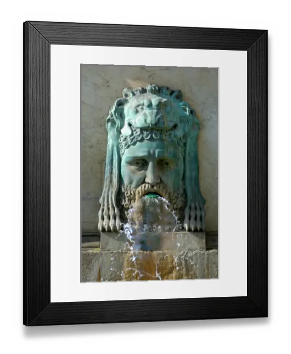 Framed Print : 03. France, Arles, Provence, Place de la Republique fountain detail Framed Print : 03. France, Arles, Provence, Place de la Republique fountain detail