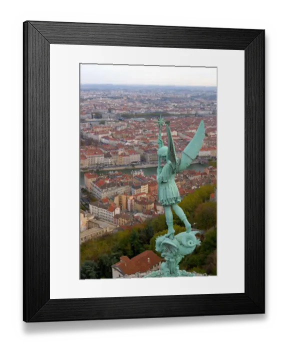 Framed Print : 03. France, Rhone-Alps, Lyon, view of city from Basilique Notre-Dame de Fourviere Framed Print : 03. France, Rhone-Alps, Lyon, view of city from Basilique Notre-Dame de Fourviere