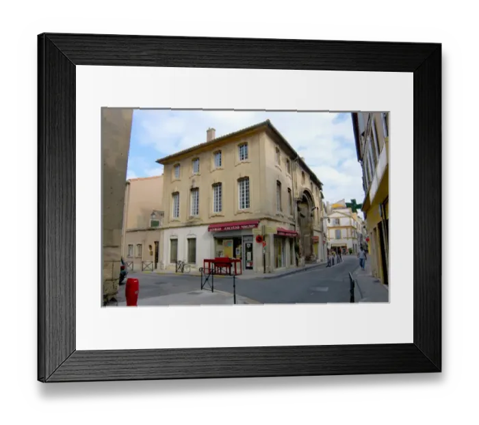 Framed Print : 03. France, Arles, Provence, street corner (Editorial Usage Only)