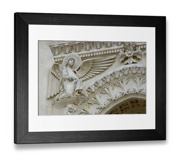 Framed Print : 03. France, Rhone-Alps, Lyon, Basilique Notre-Dame de Fourviere detail