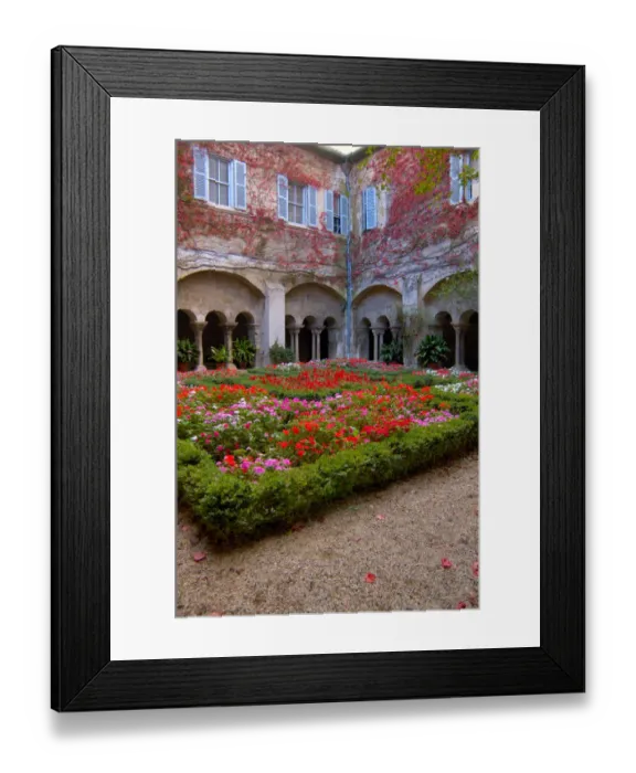 Framed Print : 03. France, St. Remy de Provence, cloisters at St.-Paul-de-Mausole monastery