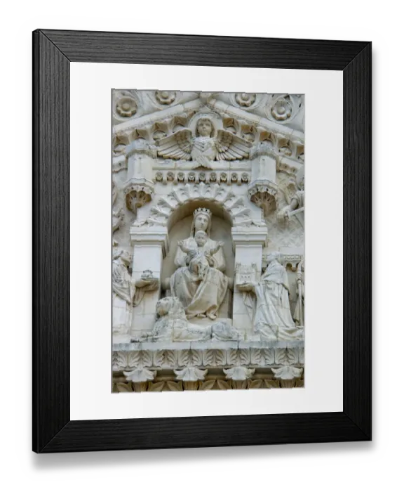 Framed Print : 03. France, Rhone-Alps, Lyon, Basilique Notre-Dame de Fourviere detail Framed Print : 03. France, Rhone-Alps, Lyon, Basilique Notre-Dame de Fourviere detail