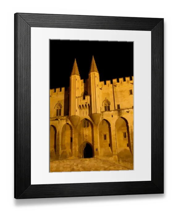 Framed Print : 03. France, Avignon, Provence, Papal Palace at night Framed Print : 03. France, Avignon, Provence, Papal Palace at night