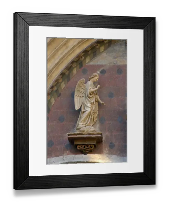 Framed Print : 03. France, Avignon, Provence, angel statue on St. Agricol church Framed Print : 03. France, Avignon, Provence, angel statue on St. Agricol church