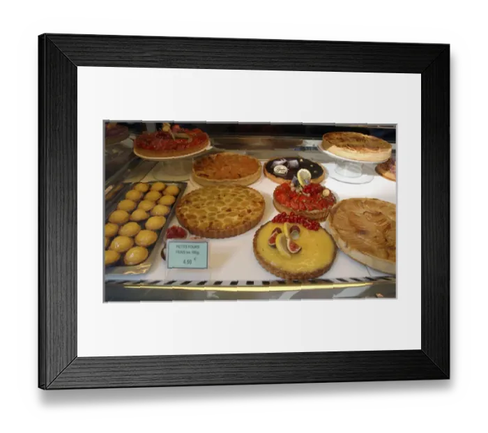 Framed Print : 03. France, Paris, desserts in patisserie display window Framed Print : 03. France, Paris, desserts in patisserie display window