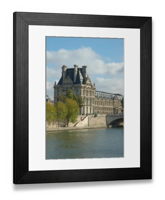 Framed Print : 03. France, Paris, the Pont Royal and the Louvre Museum Framed Print : 03. France, Paris, the Pont Royal and the Louvre Museum