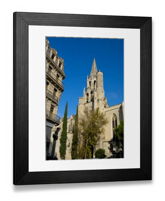 Framed Print : France, Avignon, Provence, Gothic exterior of St. Pierre church