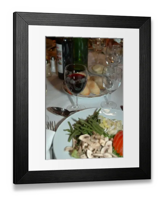Framed Print : France, Paris, salad course in Chez Francis restaurant Framed Print : France, Paris, salad course in Chez Francis restaurant