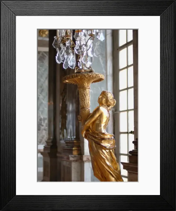 Framed Print : 03. France, Versailles, Hall of Mirrors gold statue Framed Print : 03. France, Versailles, Hall of Mirrors gold statue