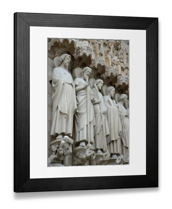 Framed Print : 03. France, Paris, sculptures on facade of Notre-Dame Framed Print : 03. France, Paris, sculptures on facade of Notre-Dame