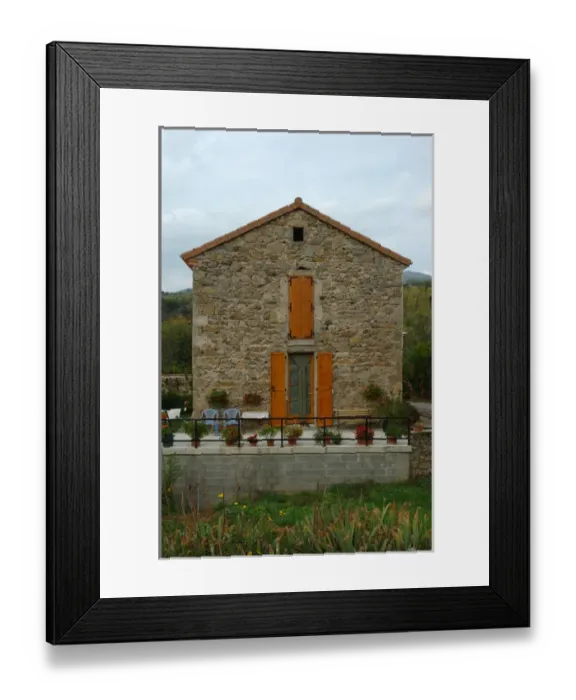 Framed Print : 03. France, Ardeche, stone house in countryside (Editorial Usage Only) Framed Print : 03. France, Ardeche, stone house in countryside (Editorial Usage Only)