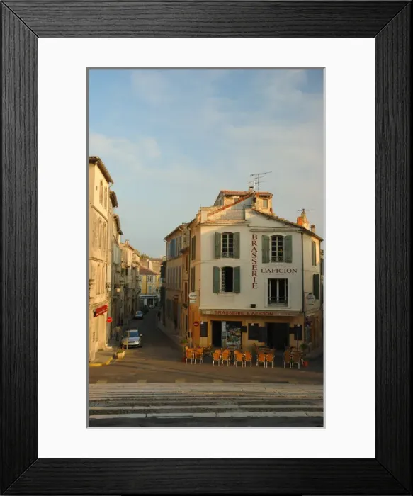 Framed Print : 03. France, Arles, Provence, brasserie, outdoor cafe (Editorial Usage Only) Framed Print : 03. France, Arles, Provence, brasserie, outdoor cafe (Editorial Usage Only)