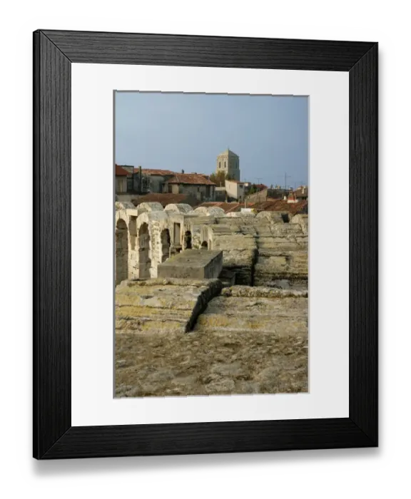 Framed Print : 03. France, Arles, Provence, city view from amphitheatre tower Framed Print : 03. France, Arles, Provence, city view from amphitheatre tower