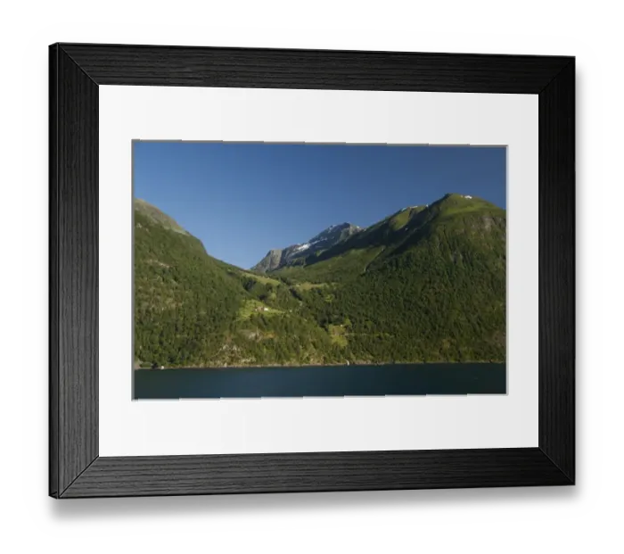 Framed Print : Norway, Geirangerfjord, Geiranger. Scenic fjord view near Geiranger. UNESCO