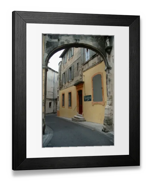 Framed Print : 03. France, Arles, Provence, arch over narrow city street (Editorial Usage Only) Framed Print : 03. France, Arles, Provence, arch over narrow city street (Editorial Usage Only)