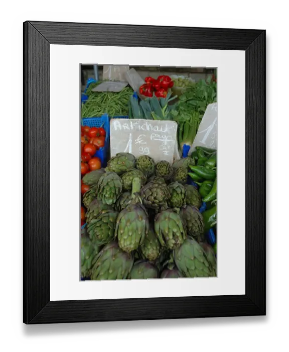 Framed Print : 03. France, Arles, Provence, vegetables at outdoor market Framed Print : 03. France, Arles, Provence, vegetables at outdoor market