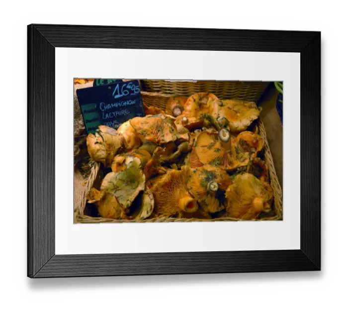 Framed Print : 03. France, Avignon, Provence, mushrooms at indoor market Framed Print : 03. France, Avignon, Provence, mushrooms at indoor market