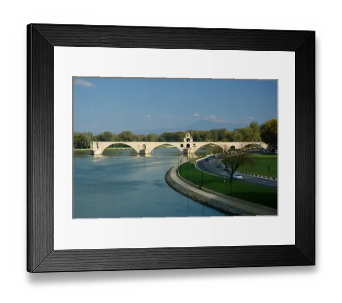 Framed Print : 03. France, Avignon, Provence, Saint Benezet bridge
