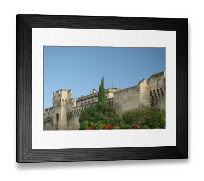 Framed Print : 03. France, Avignon, Provence, ramparts surrounding city Framed Print : 03. France, Avignon, Provence, ramparts surrounding city