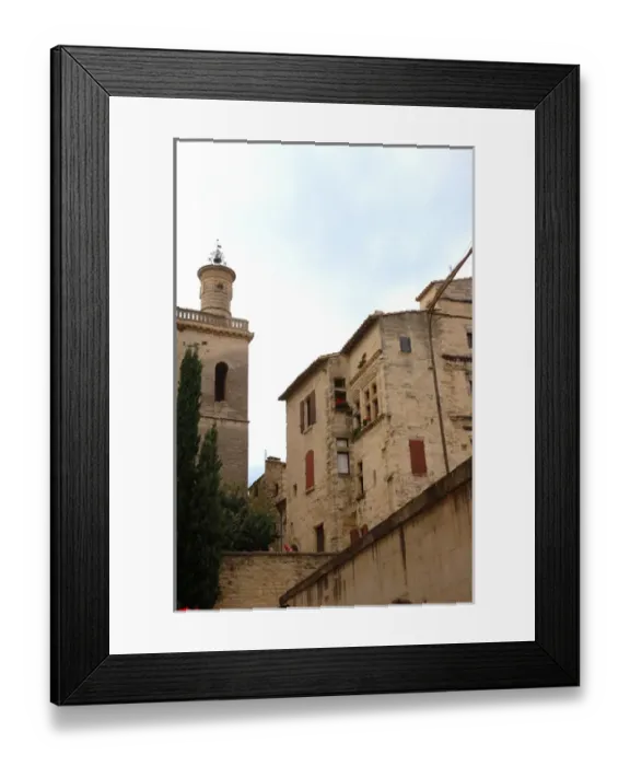 Framed Print : 03. France, Languedoc-Roussillon, Uzes, old stone buildings Framed Print : 03. France, Languedoc-Roussillon, Uzes, old stone buildings