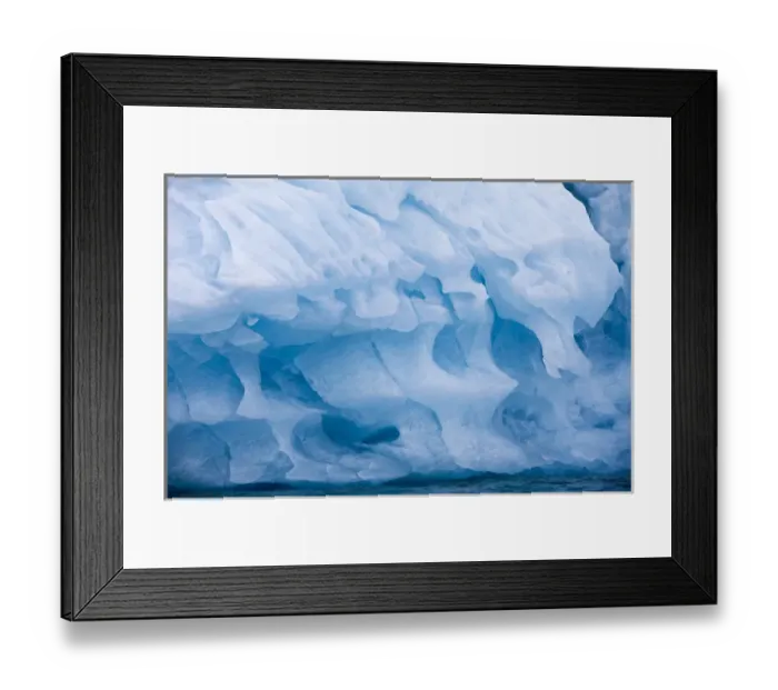 Framed Print : Norway, Svalbard, Spitsbergen Island, Patterns in melting iceberg floating near face Framed Print : Norway, Svalbard, Spitsbergen Island, Patterns in melting iceberg floating near face