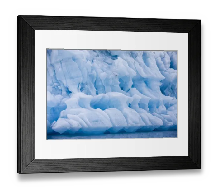 Framed Print : Norway, Svalbard, Spitsbergen Island, Patterns in melting iceberg floating near face Framed Print : Norway, Svalbard, Spitsbergen Island, Patterns in melting iceberg floating near face
